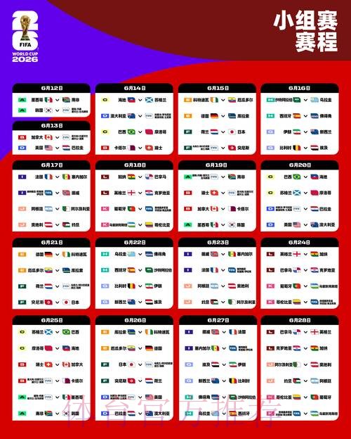 2026世界杯比赛时间实时更新最新时间表怎么看